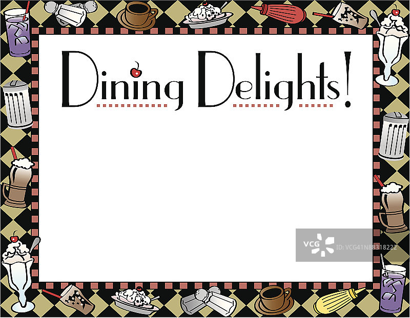 餐饮美食边框图片素材