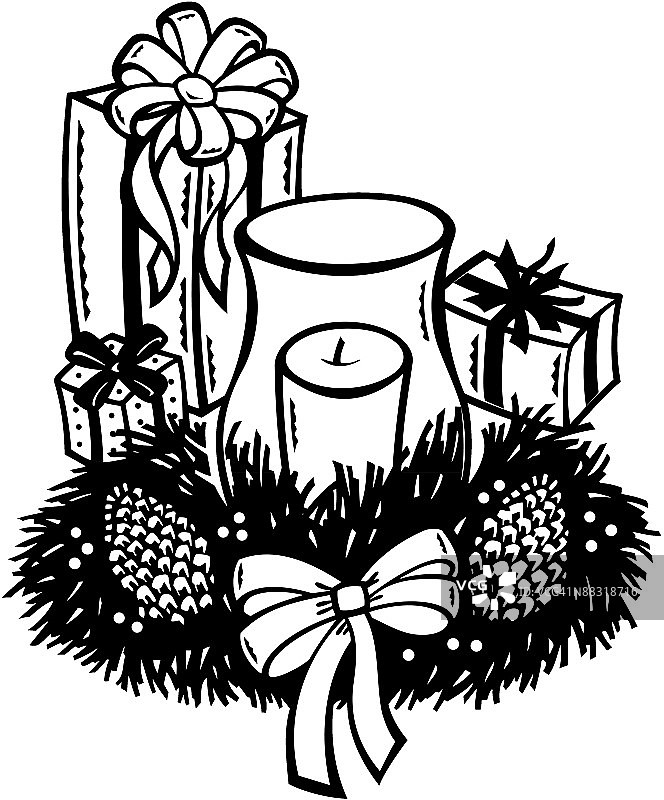 圣诞礼物装饰图片素材