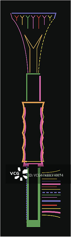 彩色刮冰刷图片素材