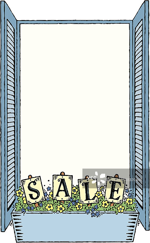 边框标题促销：橱窗促销图片素材