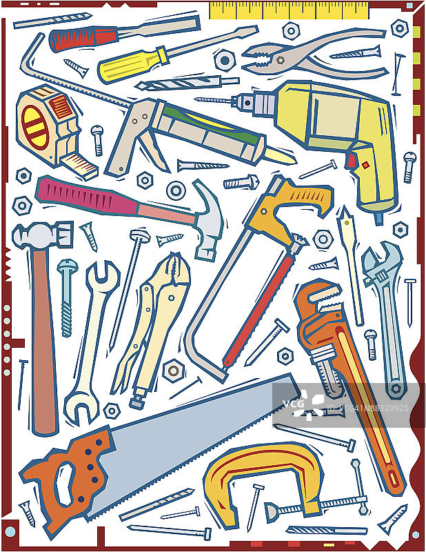 工具纹理面板（黑白版本：055_9803）图片素材