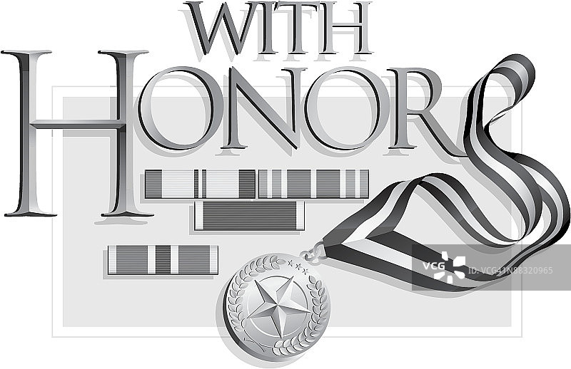 荣誉标题（灰度）图片素材