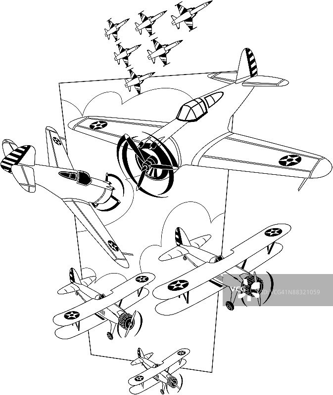 飞行表演集锦图片素材