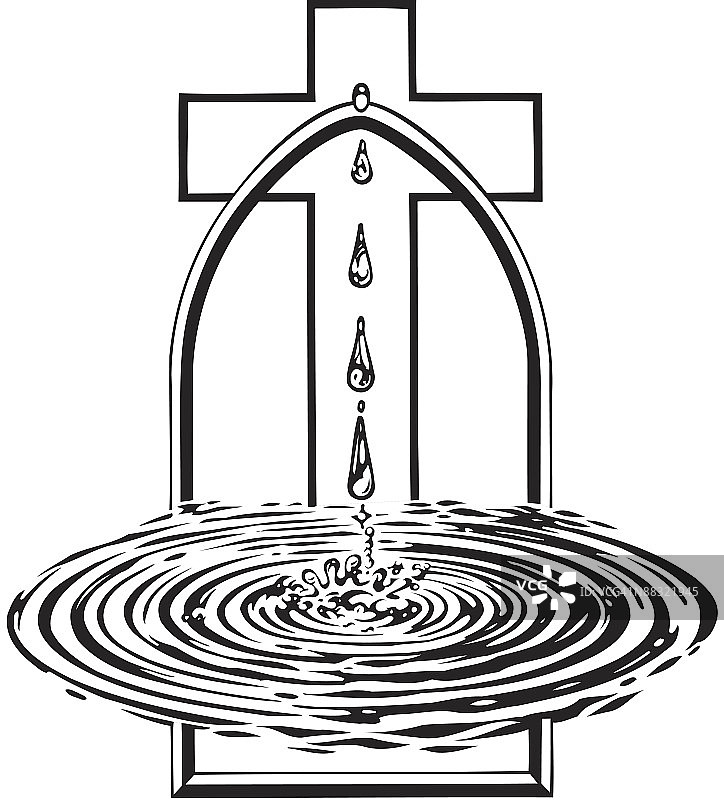 洗礼元素：灵魂的净化，加入教会图片素材