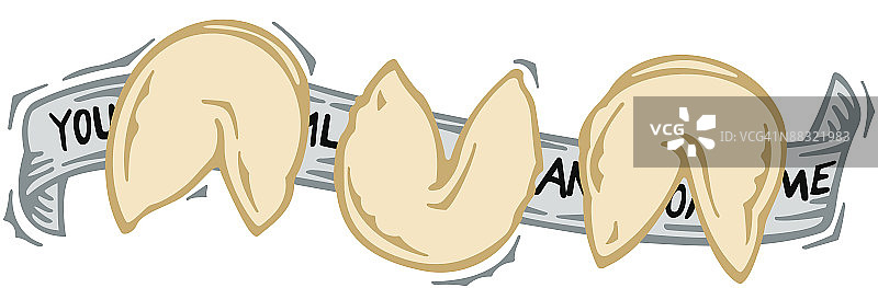 占卜师与幸运饼干图片素材