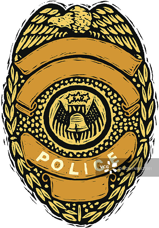 彩色警徽（黑白款亦有提供，004-1096）图片素材