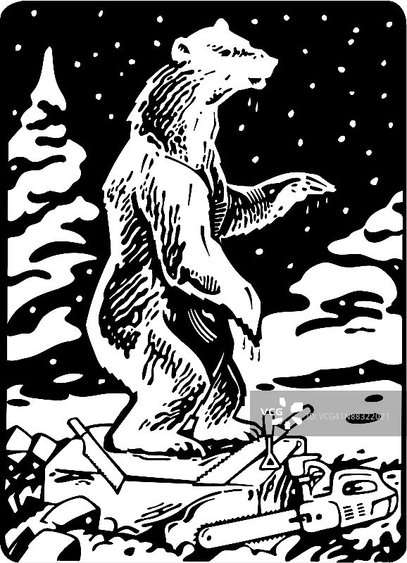 熊冰雕，组合元素图片素材