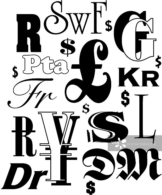 国际货币符号图片素材