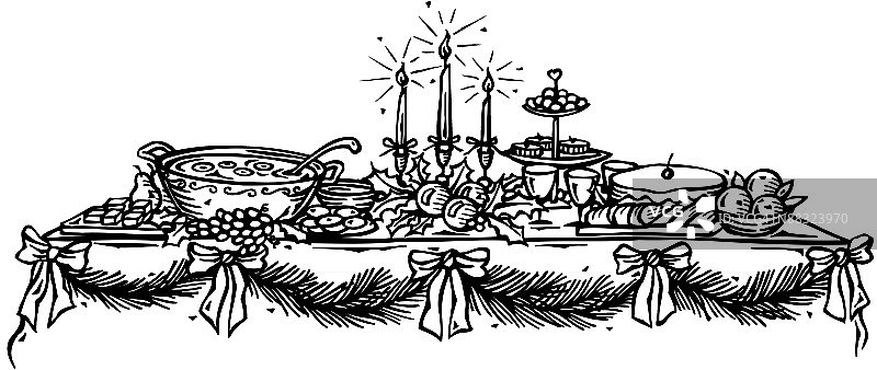 派对餐桌摆设图片素材