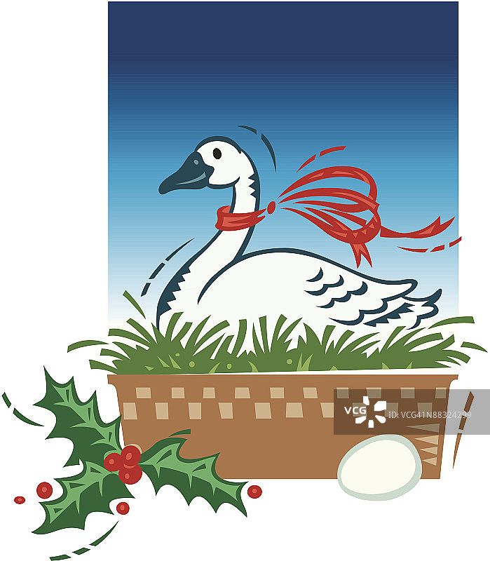 圣诞鹅分层颜色图片素材