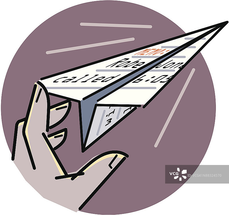 彩色分层纸飞机图片素材