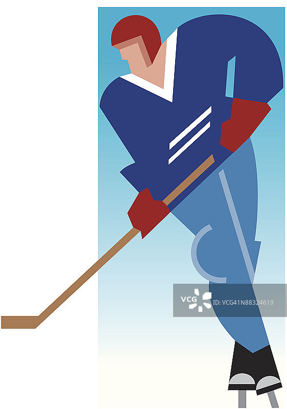 冰球运动员男人彩色图片素材