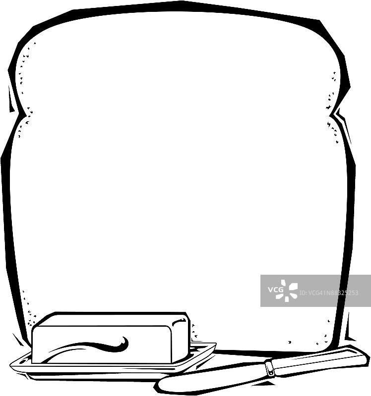 面包黄油边框图片素材