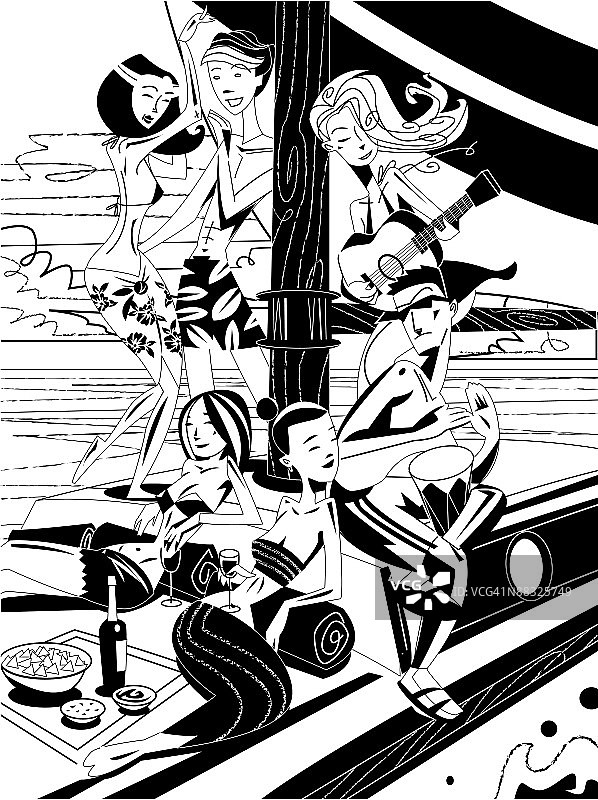 船上派对图片素材