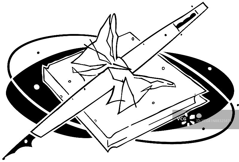 留言簿和笔图片素材