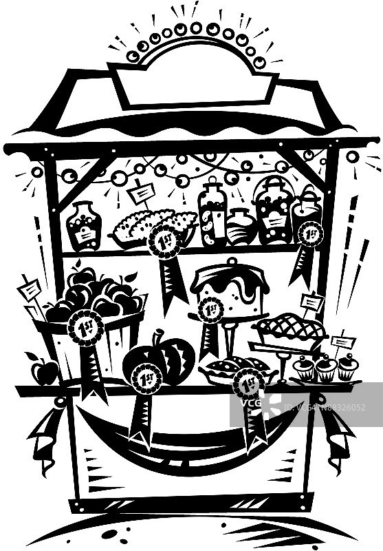 获奖食品展位，最佳县级分层作品图片素材