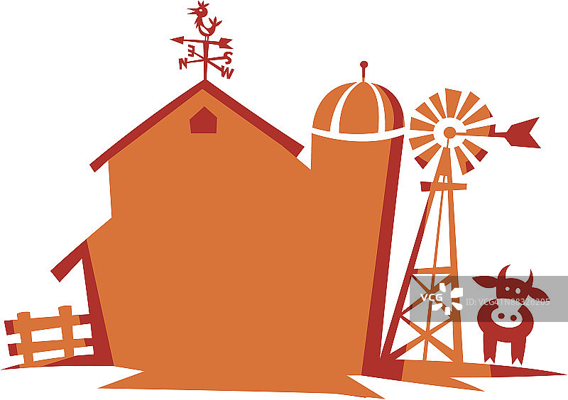 谷仓场景图片素材