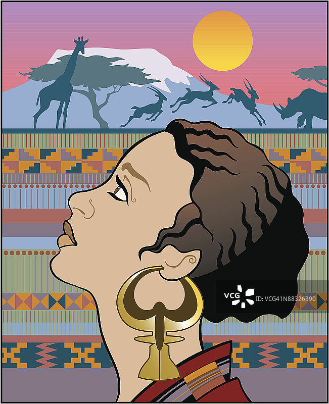 非裔美国人历史月，彩色分组元素图片素材