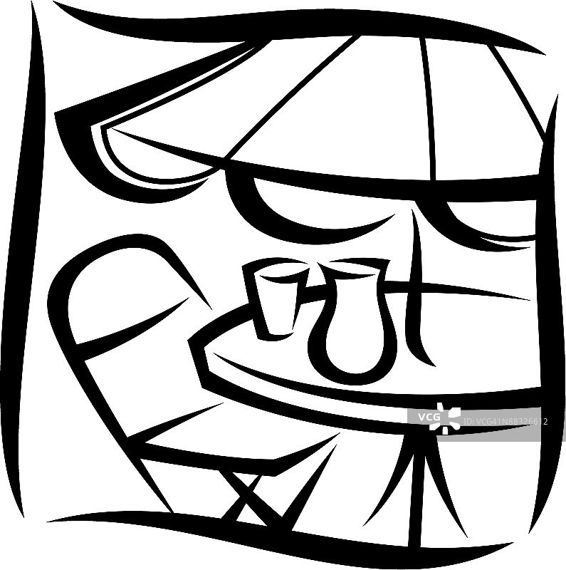 庭院桌椅图片素材