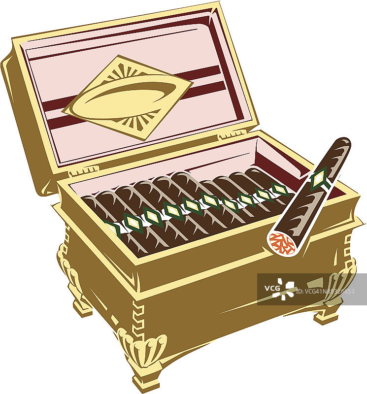 雪茄盒图片素材