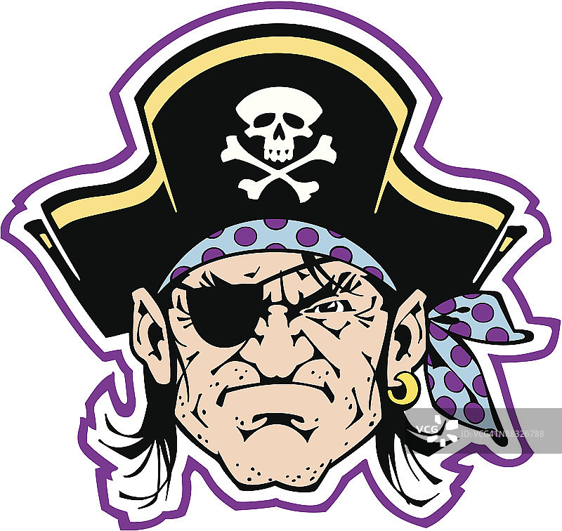 海盗主题插画元素图片素材