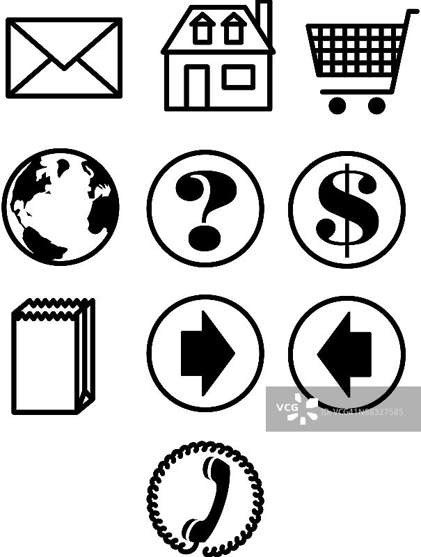 网站图标，资金图片素材