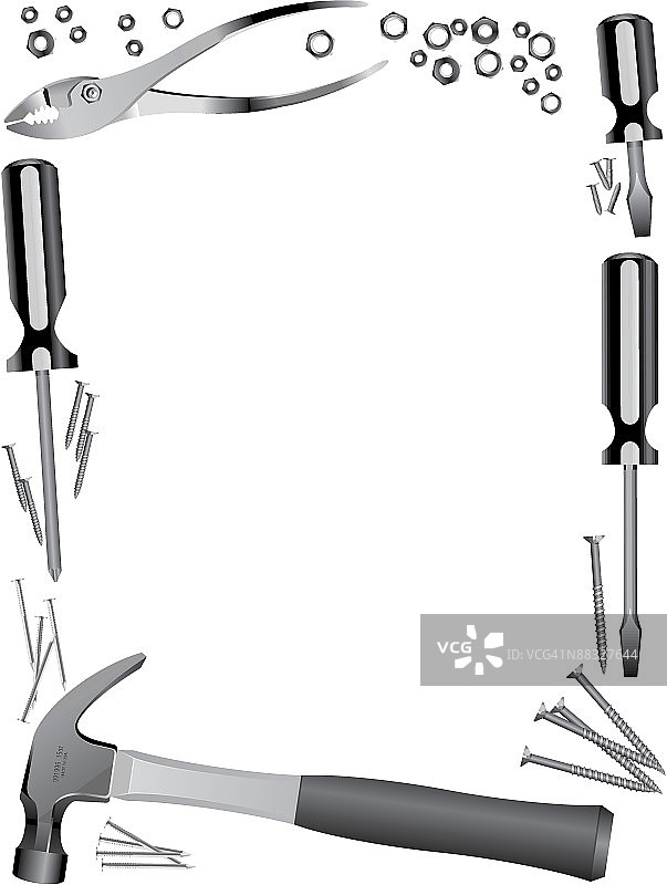 边框，工具，灰度图片素材