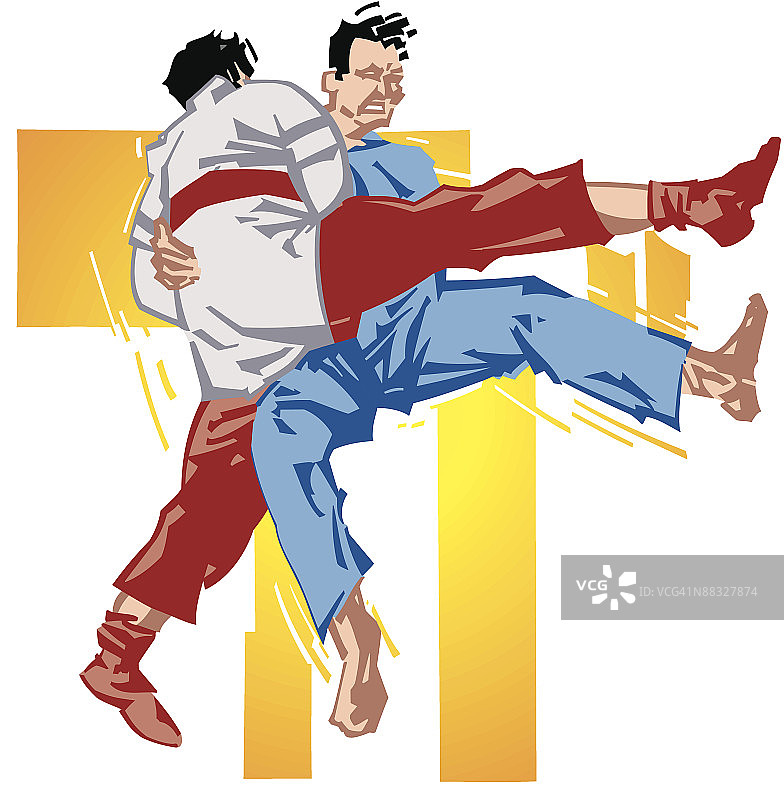 男子练习武术图片素材