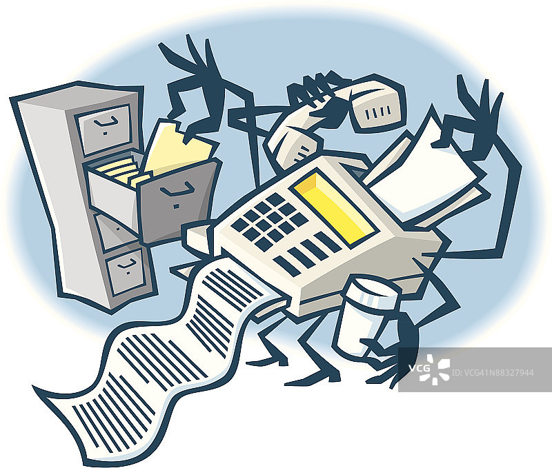 动画传真机，彩色，Illustrator Ver. 5图片素材