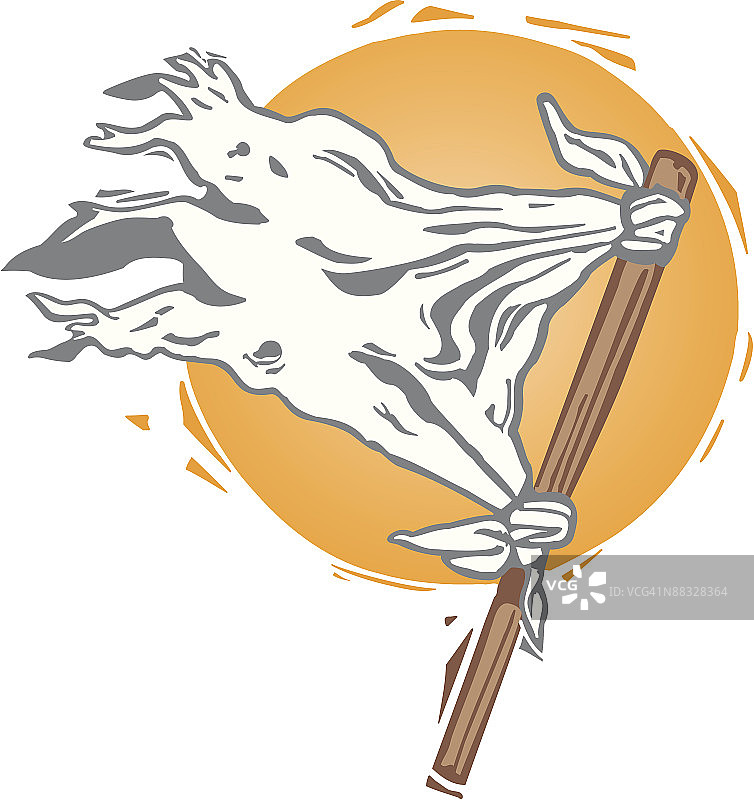 投降旗帜图片素材
