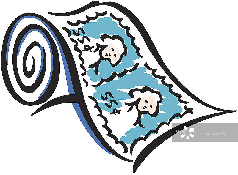 面值55美分的邮票卷图片素材