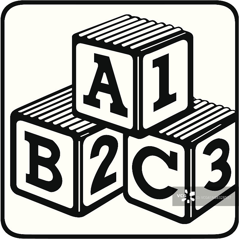 字母积木ABC 123分组元素图片素材