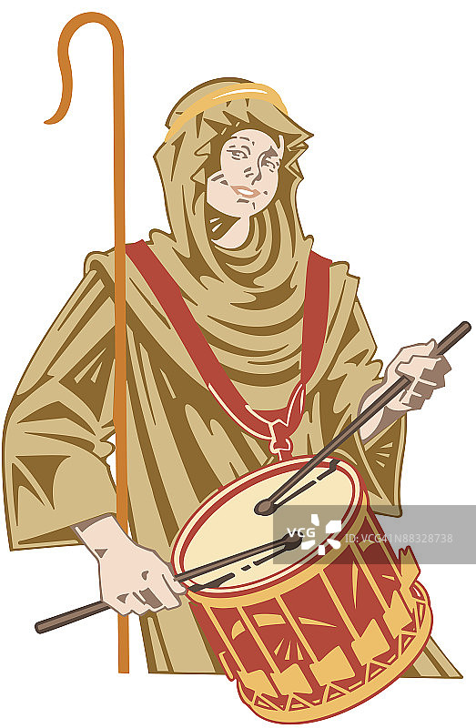 击鼓男孩图片素材