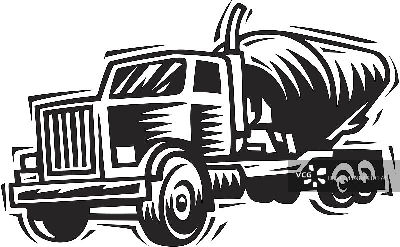 水泥罐车促销banner图片素材