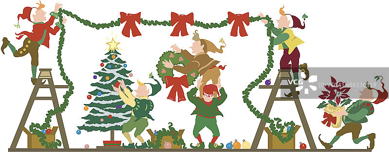 精灵装饰大厅（Illustrator V3版）图片素材