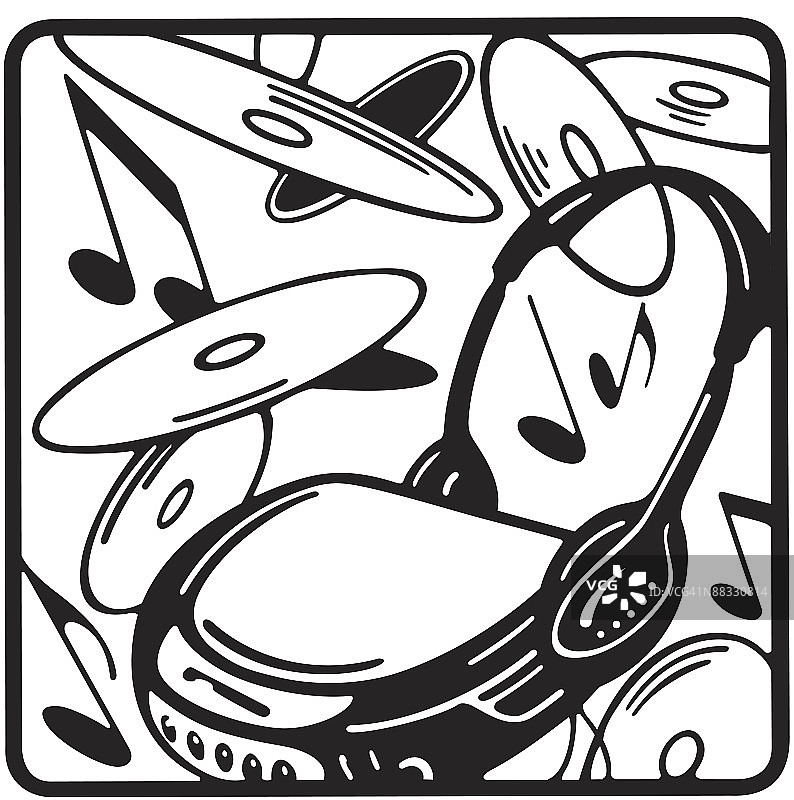 CD光盘和CD播放器音乐素材图片素材