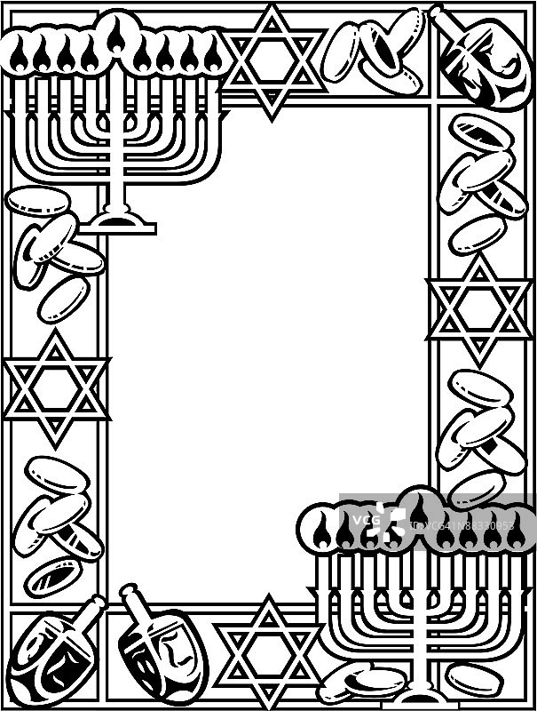 光明节元素边框图片素材