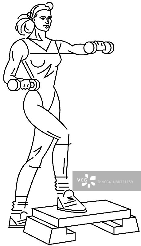 女性锻炼身体图片素材