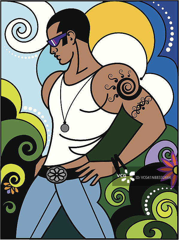 男人。图片素材