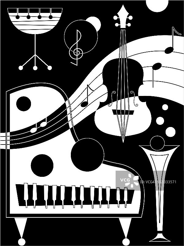 乐器蒙太奇图片素材