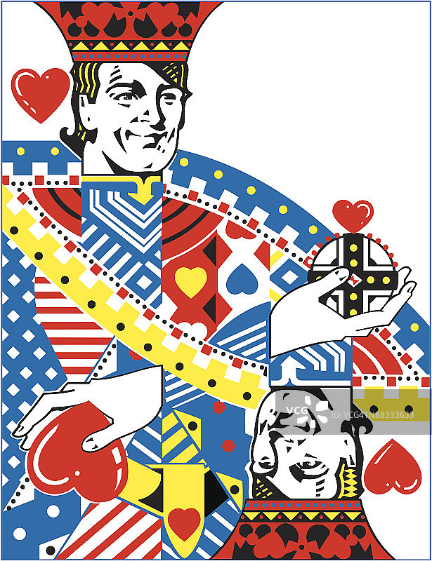 红桃K彩色大图（黑白图编号005F0698）图片素材