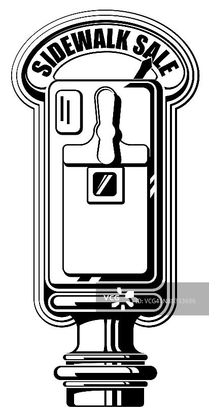 停车收费表，人行道促销图片素材
