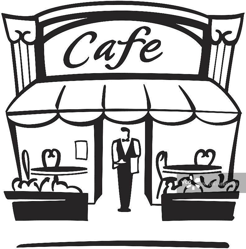 咖啡厅服务员图片素材