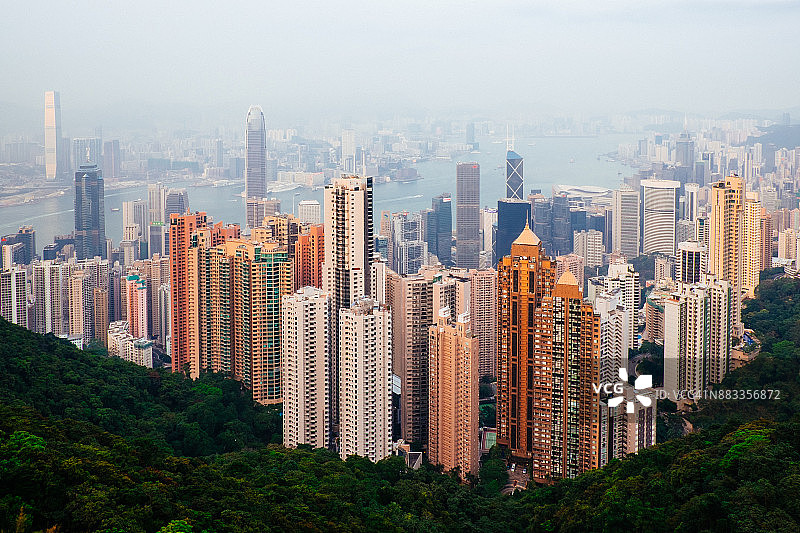 香港太平山顶风光图片素材