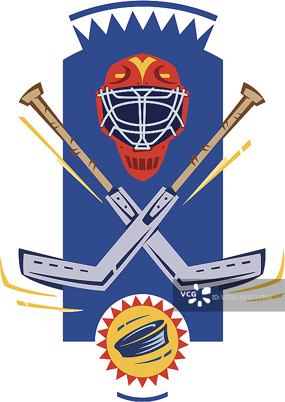 彩色冰球元素图片素材