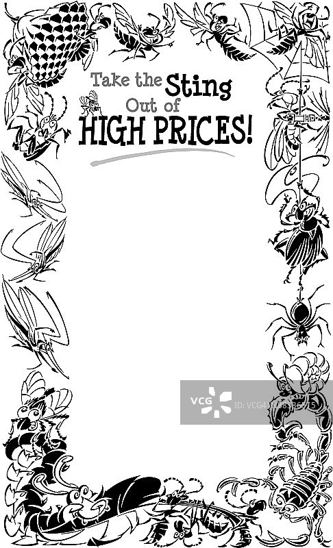 边框，标题，摆脱高价，昆虫边框图片素材
