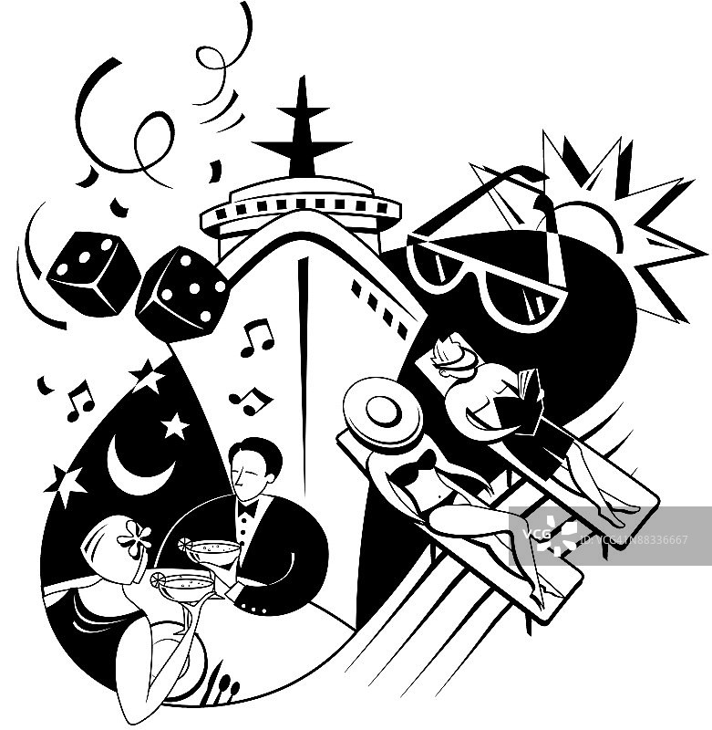 海上巡游活动，尽享轻松假期图片素材