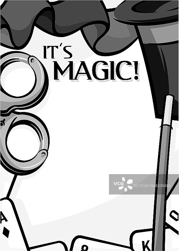 魔术师边框标题图片素材