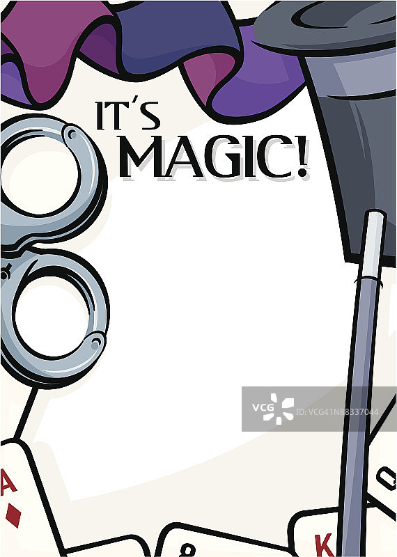 魔术师边框标题图片素材