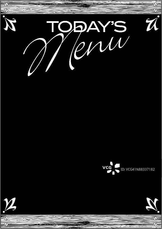 今日菜单边框标题图片素材